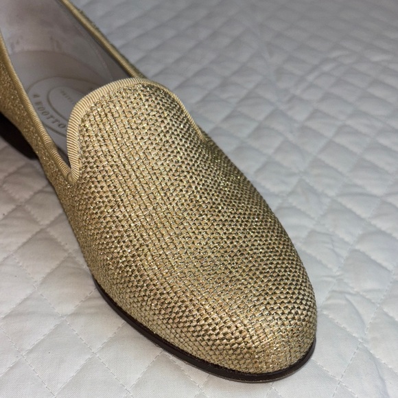 Stubbs & Wootton Private Stock Limited Edition Metallic Gold Loafer Size 7 - Picture 11 of 13